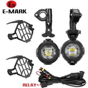 오토바이 LED 안개등, 보조 조명 어셈블리, BMW R1250GS ADV F800GS R 1250 GS LC 야마하 MT07 MT09 용 E9 마크