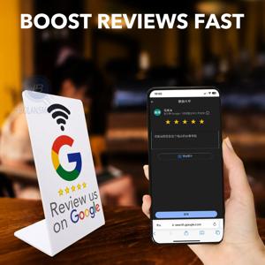 프로그래밍 가능한 Google Review 카드, NFC 스테이션 테이블, NFC Google Review 디스플레이, 벤딩 카드 스탠딩 브랜드 브래킷, 13.56Mhz