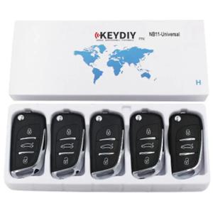 KEYDIY 다기능 자동차 원격 키, 범용 KD NB11-2, KD900 + URG200 KD-X2 범용 원격 키, NB11, 3 버튼, 5 개