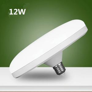 가정용 LED 전구, 에너지 절약 차고 조명, 실내 조명, 천장 램프, E27, 매우 밝은 UFO, AC220V, 12W