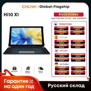 2024 CHUWI 태블릿 노트북, 인텔 N100 UHD 그래픽, 10.1 인치 LCD 화면, 8GB DDR5 256GB SSD 태블릿, 윈도우 11 와이파이 6, Hi10 X1, 2 인 1