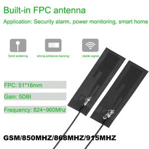 Eoth 소프트 보드 iot FPC 안테나, GSM 850MHZ 868MHZ 915MHZ LORA LORAWAN nb-iot 모듈 내장 패치 게인 5dbi 안테나, ipex 1