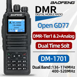 Baofeng DMR DM 1701 디지털 워키토키 듀얼 모드 아날로그 양방향 라디오 오픈 GD77 듀얼 타임 슬롯 티어 1 + 2 햄 라디오 DR 1801