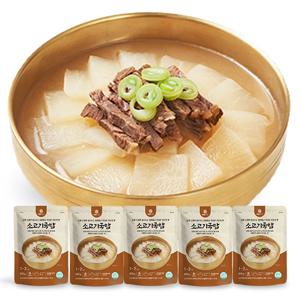 소고기 국밥 600g*5개 세트 엠에스푸드 무국 즉석 요리 캠핑 간단 간편 엄마손맛 간편식 혼밥 음식