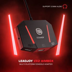 LEADJOY AimBox 키보드 마우스 컨트롤러 어댑터 컨버터, Xbox 시리즈 X, Xbox 시리즈 S, 플레이스테이션 4 닌텐도 스위치용, VX2