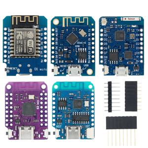 마이크로 USB C타입 USB WeMos 미니 프로 개발 보드, 핀 포함, NodeMCU Lua IOT 보드, WeMos D1 미니 PRO V3.0.0 V4.0.0 ESP32 S2 미니, 3.3V