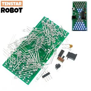 전자 모래 시계 DIY 키트, 재미있는 전기 생산 키트, LED 램프, 이중 레이어 PCB 보드, 84*40mm, 5V