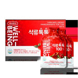 하루웰빙 석류톡톡 100% 70ml x 30포 석류즙