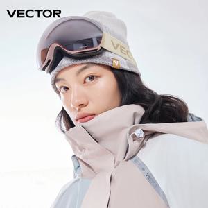 VECTOR OTG 스키 스노우보드 고글 남녀공용, UV 400 눈 보호 안경, 성인용 이중 구면 거울, 마그네틱