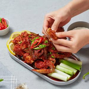 GBROWA 바다그맛 밥도둑 맛집 삼채 양념 꽃 게장 1.2kg