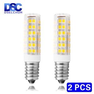 3W 4W 5W 7W E14 LED 전구 램프, 220V-240V 미니 옥수수 전구 빛 2835SMD 360 빔 각도 할로겐 샹들리에 조명 교체, 2 개/묶음