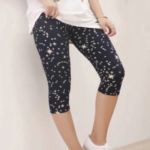 운동 레깅스 Mujer Print Capris 여성 하이 웨스트 바지 운동복 짧은 바지 Black Fitness Legging