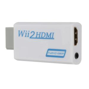 풀 HD 1080P Wii to HDMI 호환 어댑터 컨버터, PC HDTV 모니터용 오디오 AUX, Wii2 to HDMI 호환 컨버터, 3.5mm