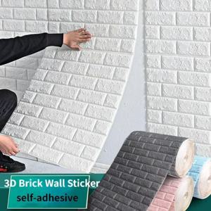 3D 벽돌 패턴 벽 패널 벽지, 거실 침실 주방 배경 벽 장식, DIY 방수