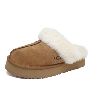 (240mm) UGG 디스케트 털슬리퍼 양털 스웨이드 방한 털신 체스트넛 1122550-CHE