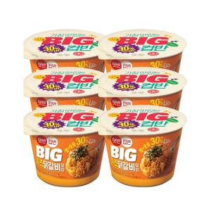 햇반 컵반 BIG 치즈닭갈비덮밥 313g x6개