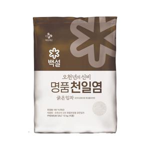 백설 명품 천일염 오천년의 신비 굵은입자 소금 10kg x1개