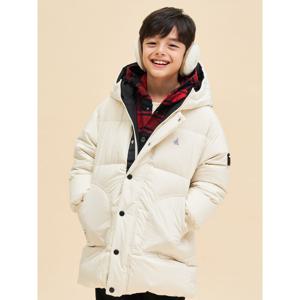 [11/4~10무료반품][30%OFF]컬러 블러킹 리버서블 덕다운 숏패딩 - 아이보리