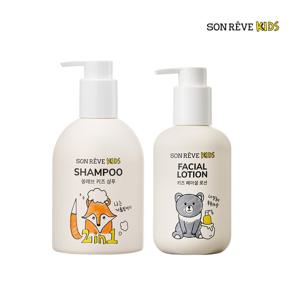 키즈 페이셜 로션(200ml) + 2in1 샴푸(300ml)(컨디셔너 기능포함)