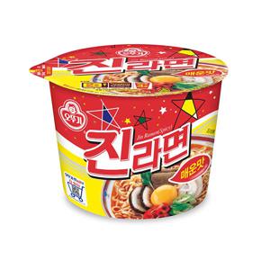 오뚜기 진라면 매운맛 용기 12개입/컵라면