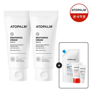 [1+1] 판테놀 크림 80ml+탑투토워시 400ml(리필) +수딩젤로션20ml+엠엘이크림30ml