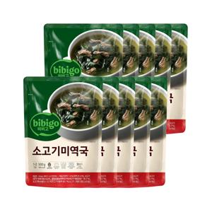 비비고 소고기미역국 500g x10개