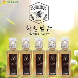 [100% 진짜벌꿀]거창북부 농협 하성벌꿀 아카시아꿀 500g/500g*5병