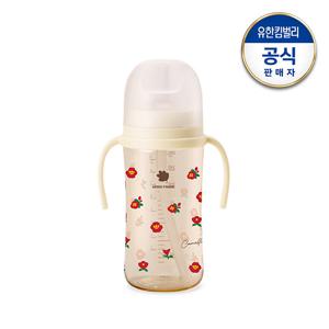 베베그로우 PPSU 동백 디자인 빨대컵 280ml(일반빨대+추빨대 포함)+(증)빨대컵스트랩 1개