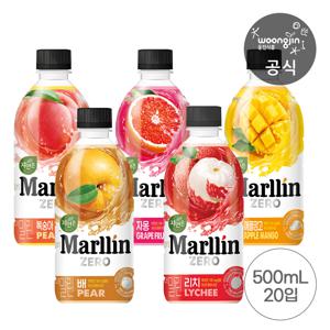 자연은 더말린 제로 5종 500ml 20펫 (리치/배/복숭아/자몽/애플망고)