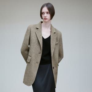 ANGORA SILK HANDMADE JACKET OLIVE