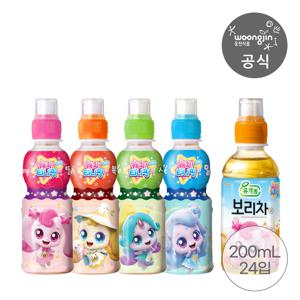 캐치티니핑 5종 모음 200ml 12+12 (딸기/사과/복숭아/밀크/보리차)