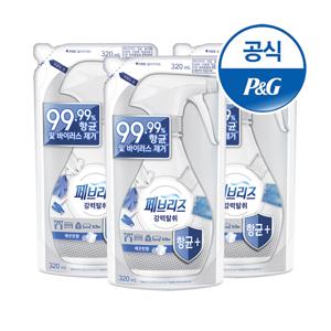 페브리즈 섬유탈취제 항균플러스 320ml 3개 깨끗한향