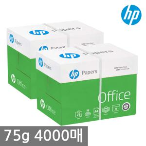 HP A4 복사용지A4용지 75g 2BOX4000매