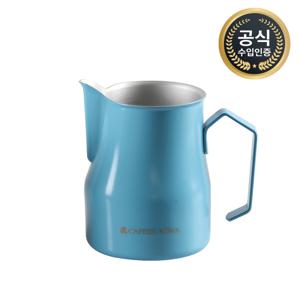 카페드코나 포인트 마우스 스팀피쳐 300ml 500ml 스테인레스 (Blue)