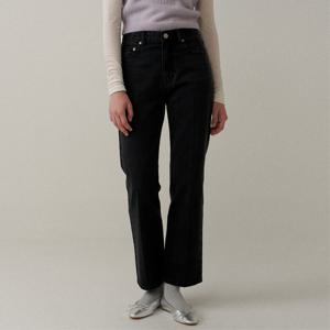 classic cropped jeans (black)