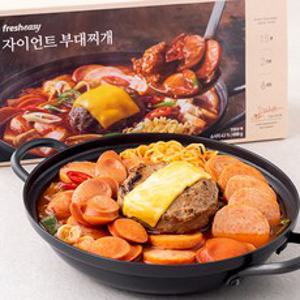 프레시지 자이언트 부대찌개 밀키트, 698g, 1개