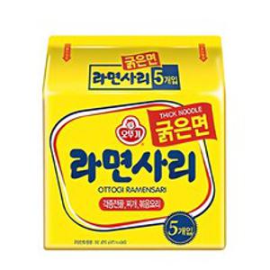 오뚜기 라면사리 굵은면 110g, 5개