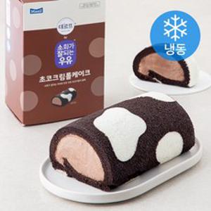 소화가잘되는우유 초코크림 롤케이크 (냉동), 380g, 1개