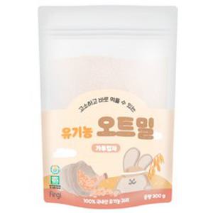 퍼기 유아용 유기농 오트밀 이유식 가루입자, 300g, 1개