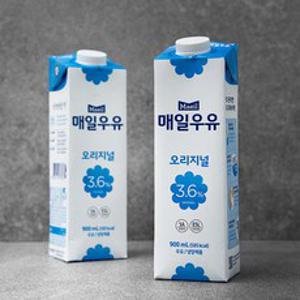 매일우유 오리지널, 900ml, 2개