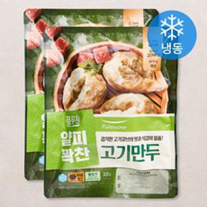 풀무원 얇은 피 꽉찬 속 고기만두 (냉동), 320g, 2개