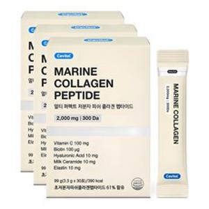 세비톨 멀티 퍼펙트 저분자 피쉬 콜라겐 펩타이드, 30회분, 3.3g, 3개