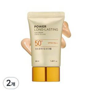 더페이스샵 내추럴선 에코 파워 롱래스팅 선크림 SPF50+ PA+++, 50ml, 2개