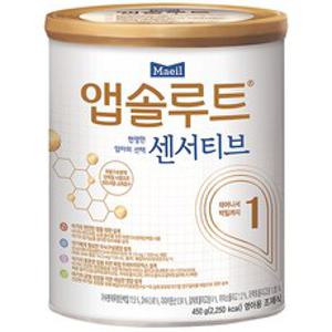 앱솔루트 센서티브 분유 1단계, 450g, 1개