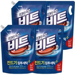 비트 진드기 침투세탁 액체세재 리필, 2L, 4개