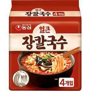 농심 얼큰 장칼국수 103g, 4개