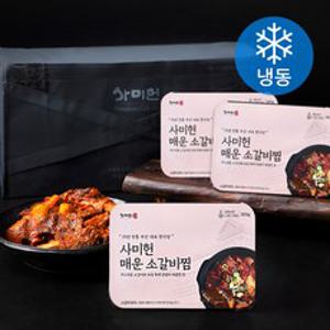 사미헌 매운 소갈비찜 선물세트 (냉동), 820g, 3개