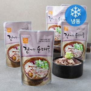 진한 순대국 (냉동), 500g, 5개