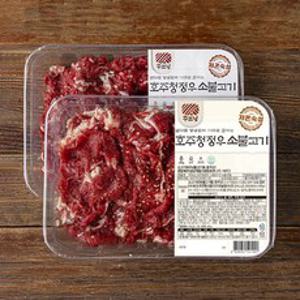 꾸브닝 호주청정우 소불고기, 400g, 2개