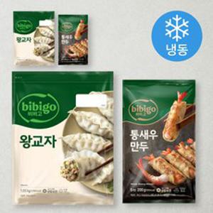 비비고 왕교자 1.05KG 2P + 통새우 만두 200G (냉동), 1세트